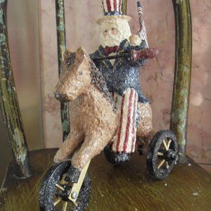 Samsnickle Uncle Sam on Horse - Signed